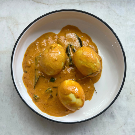 Stovetop: Egg Curry with Coconut Milk