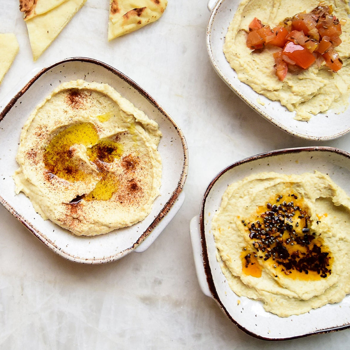 Blender: Creamy Tarka Homemade Hummus