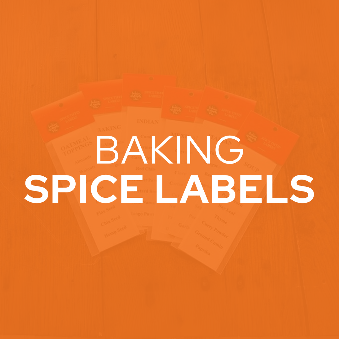 baking spice labels